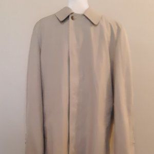 London Towne Mens Trench Coat With Zip Out Liner
